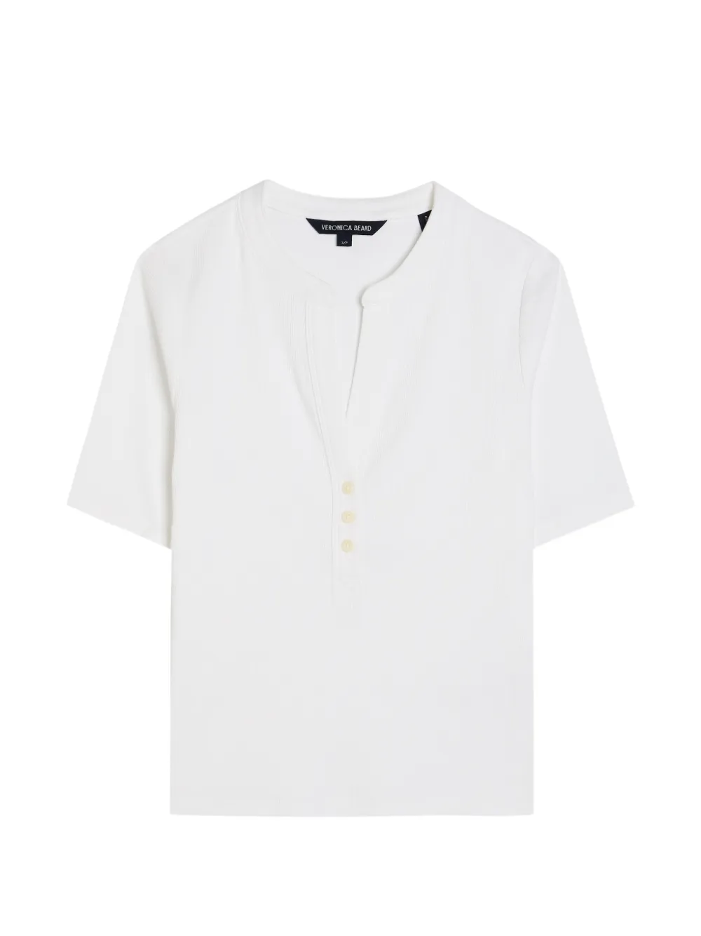 Veronica Beard Reubian V-neck buttoned top - Bianco