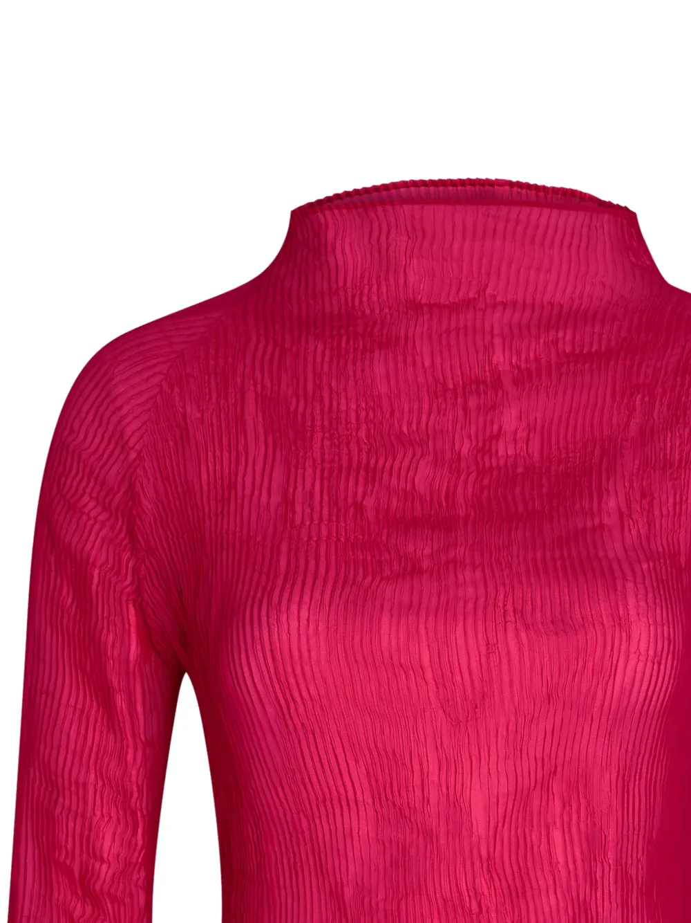  Issey Miyake Top A Maniche Lunghe - Rosa 