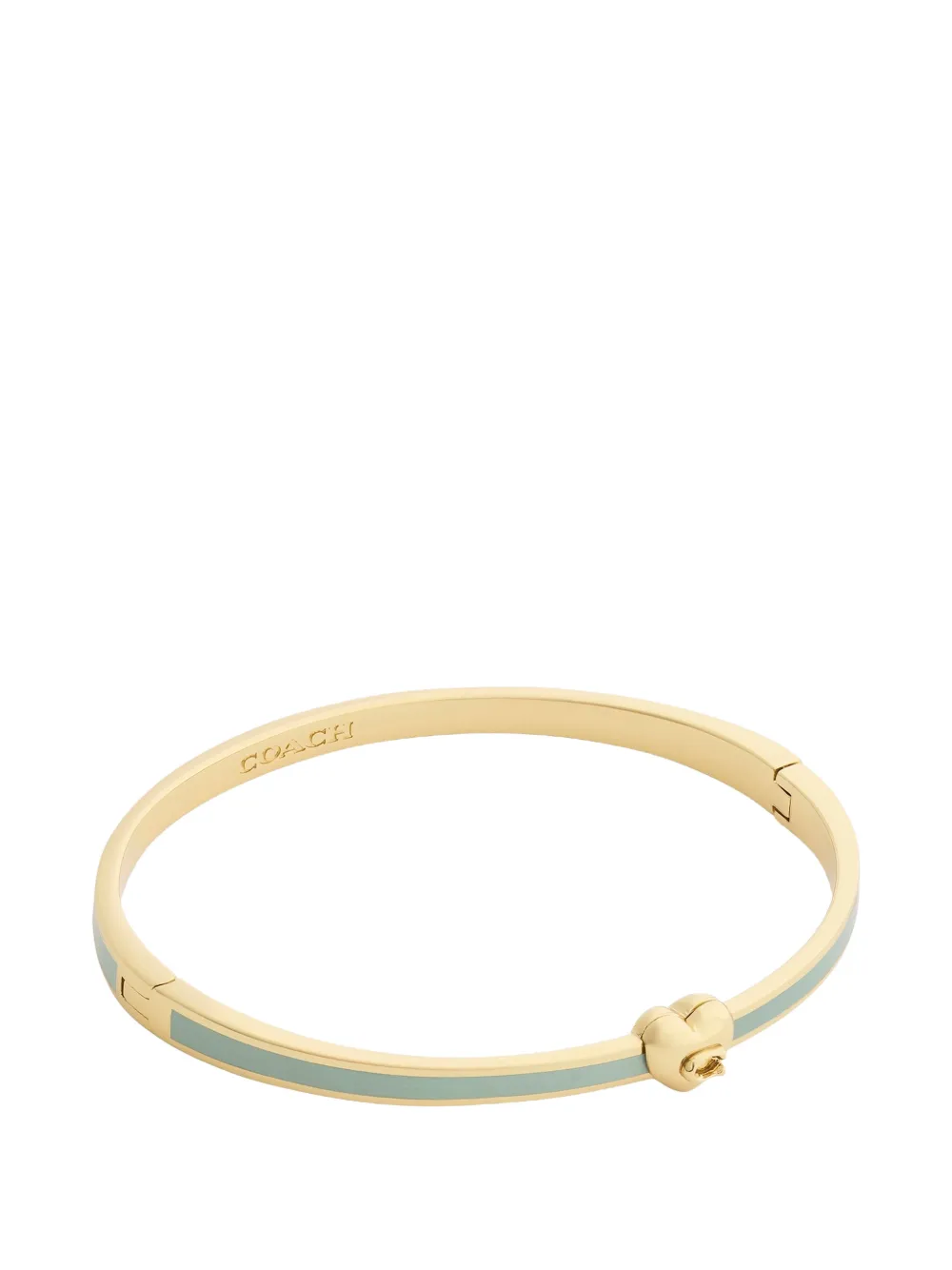 Coach heart-motif enamel bangle - Oro
