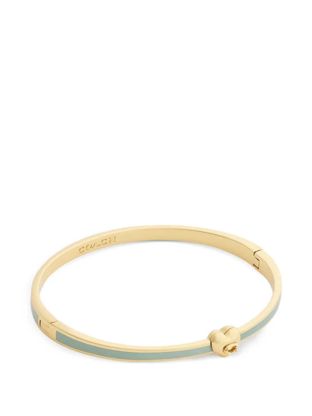 Coach heart-motif enamel bangle - Oro