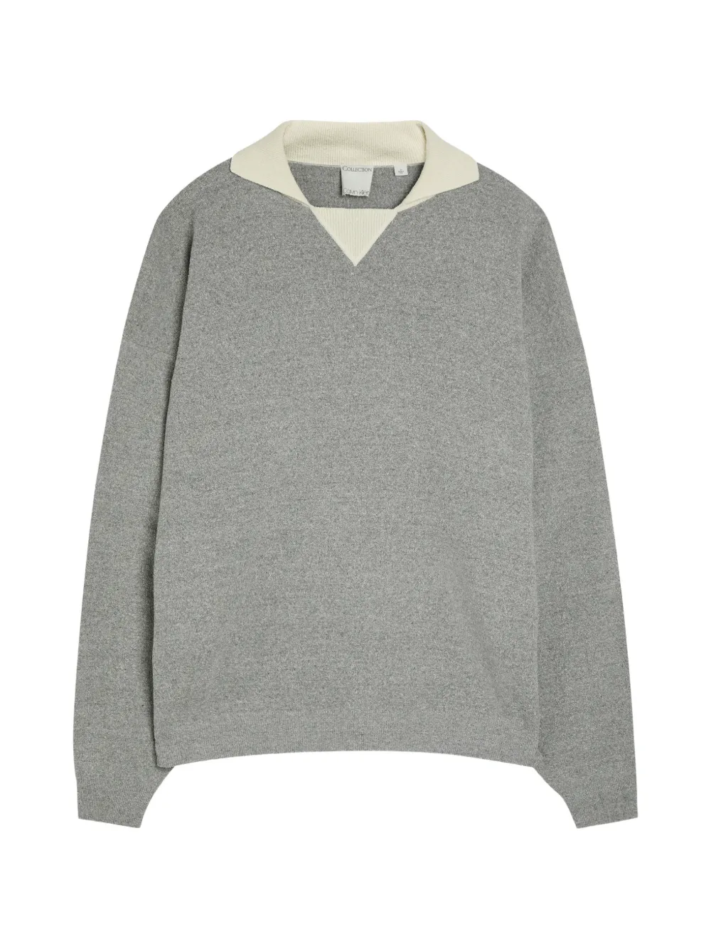 CALVIN KLEIN COLLECTION Desmond colour-block knitted sweater - Grigio