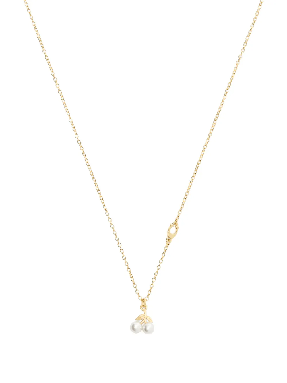 Coach cherry-pendant pearl necklace - Oro