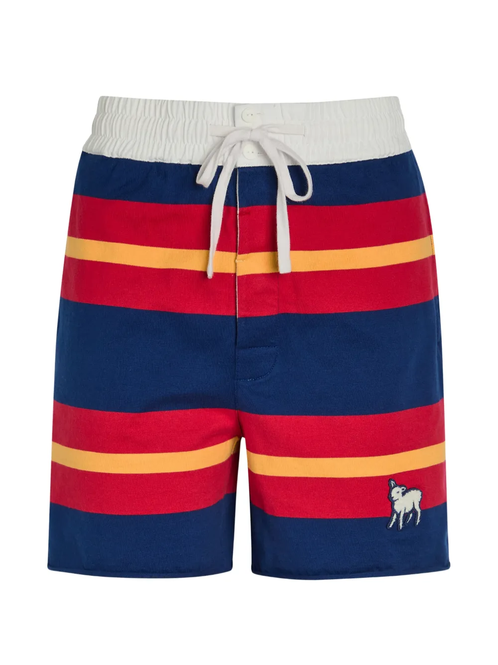 MOTHER The Breather embroidery shorts - Blu