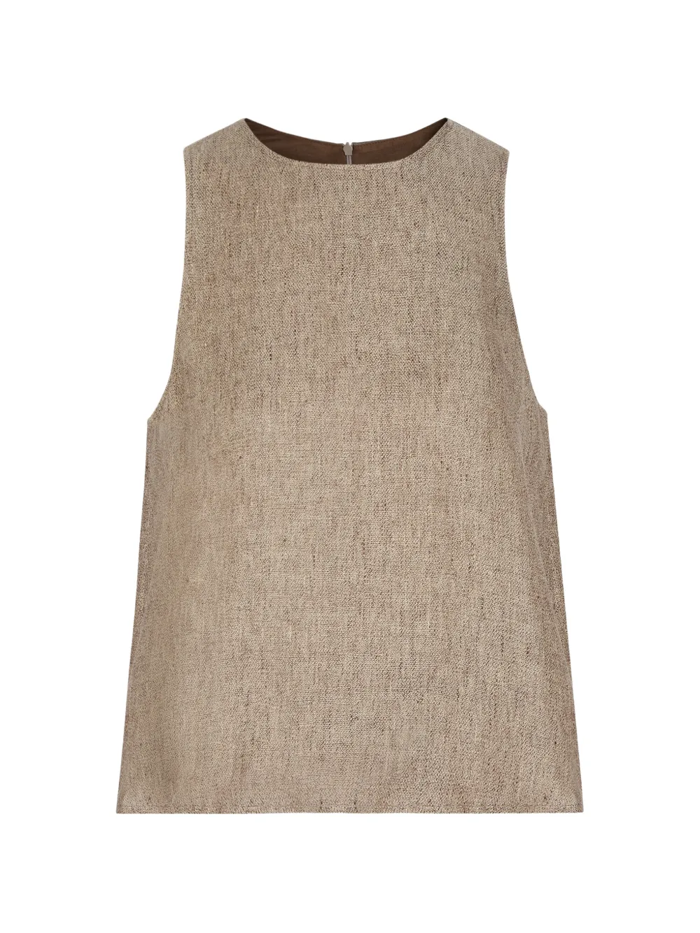 Emporio Armani sleeveless textured top - Nude
