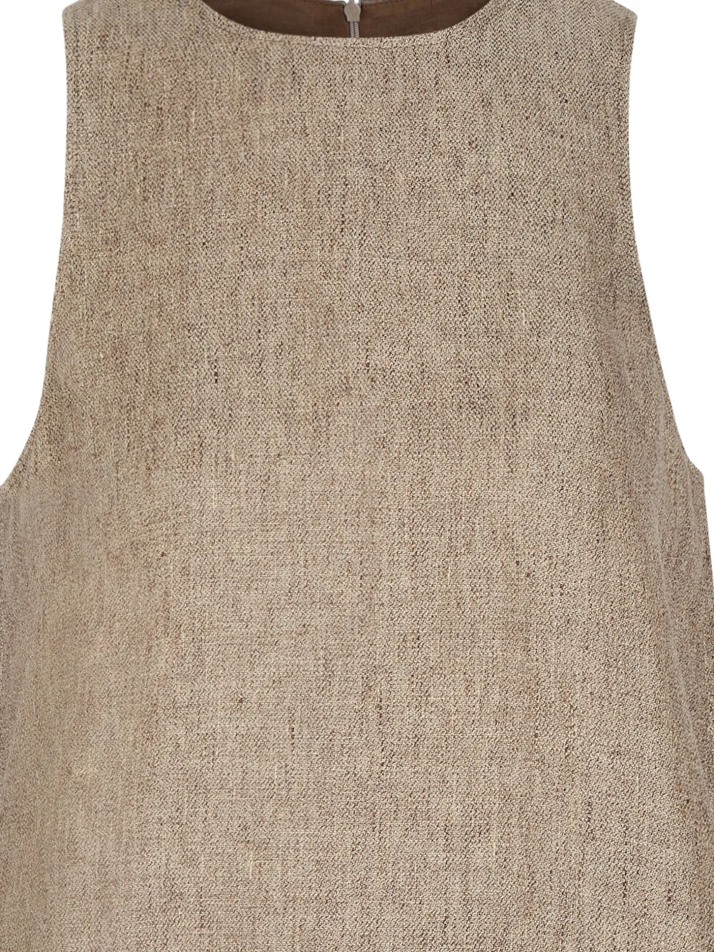 Emporio Armani Mouwloze top met textuur Beige