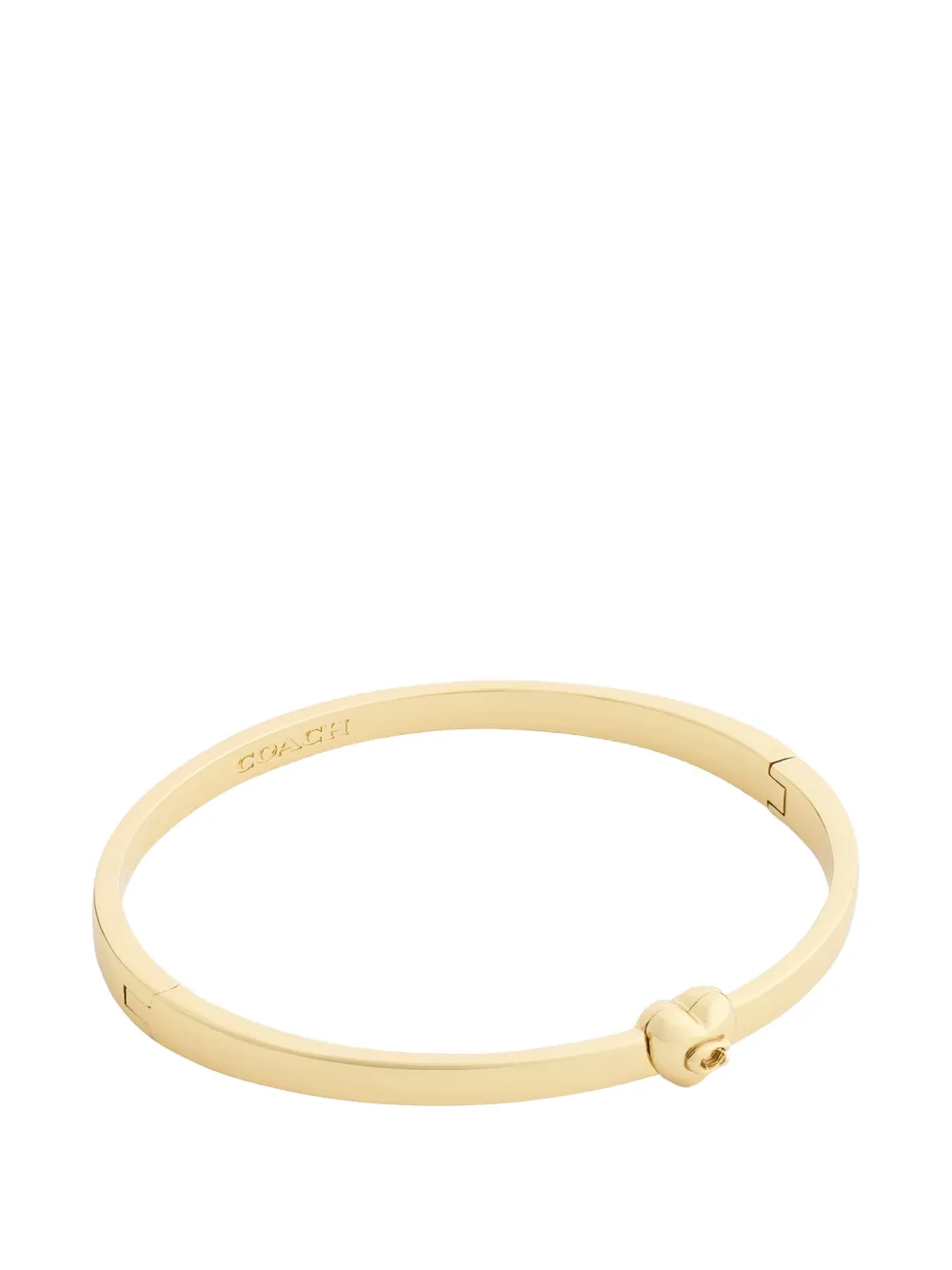 Coach heart-motif logo bangle - Oro
