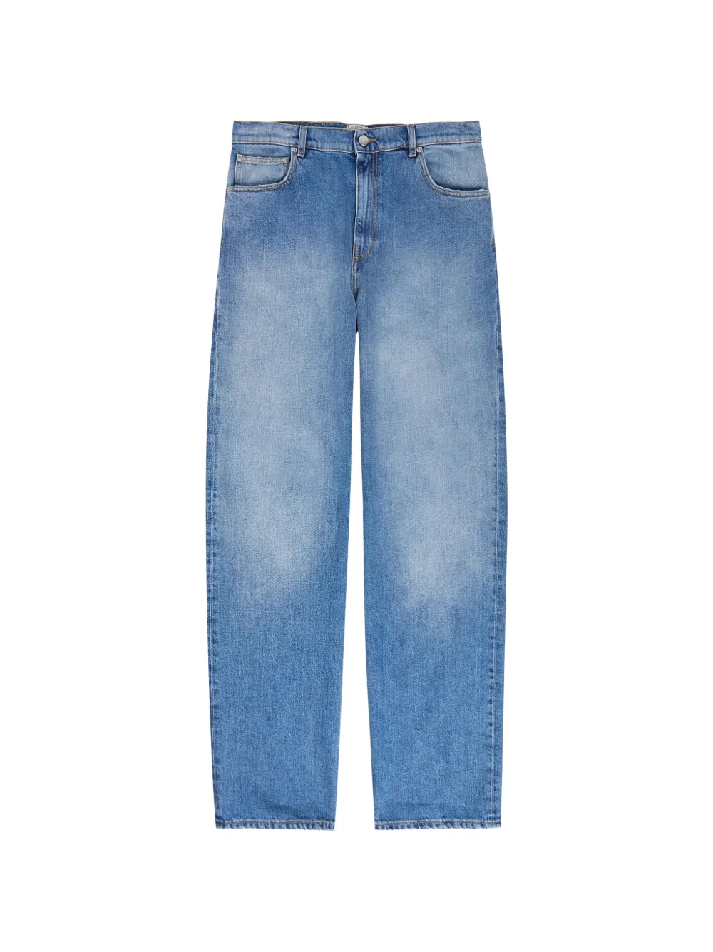 CALVIN KLEIN COLLECTION washed-effect straight-leg jeans - Blu