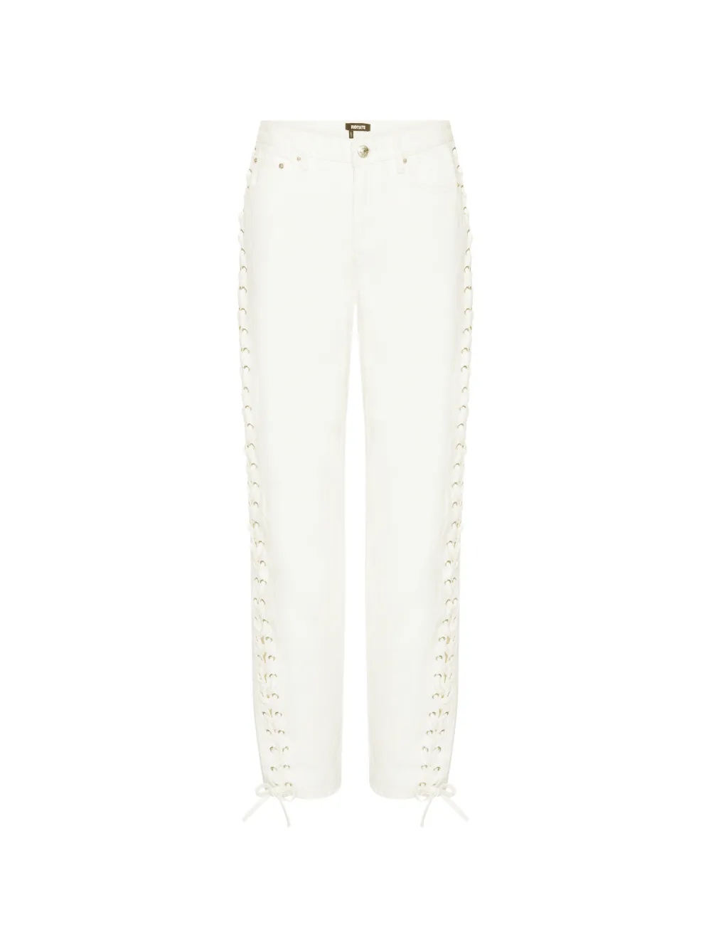 ROTATE BIRGER CHRISTENSEN Jeans mit Schnürung - Weiß