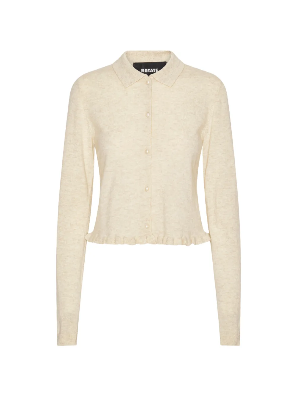ROTATE BIRGER CHRISTENSEN Cardigan con colletto stile polo - Toni neutri