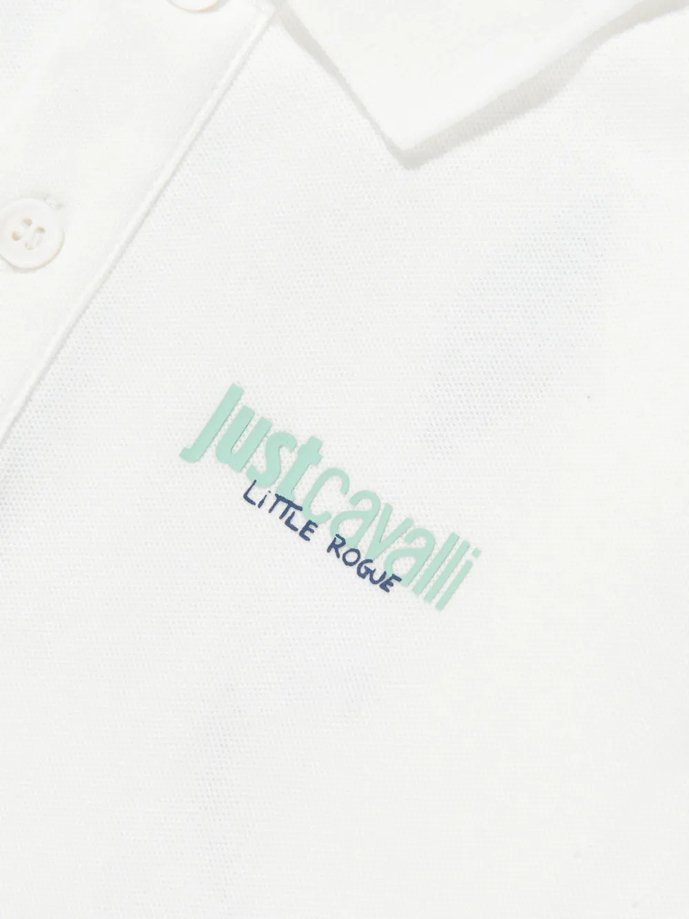 Just Cavalli Poloshirt met logodetail Wit