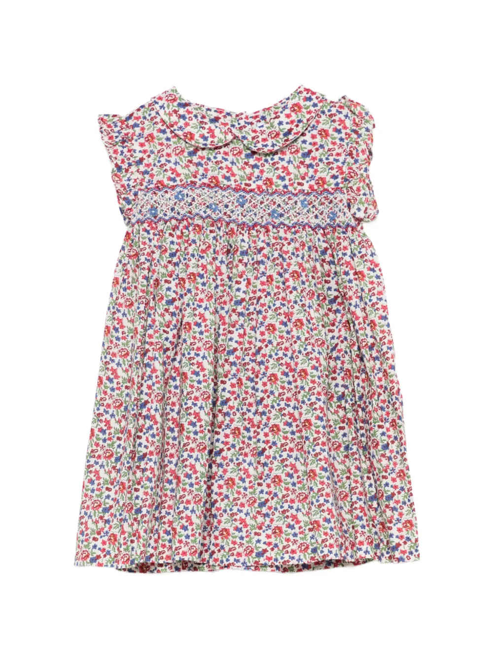 Siola ruffled-detail floral-print dress set (set of two) - Rosso