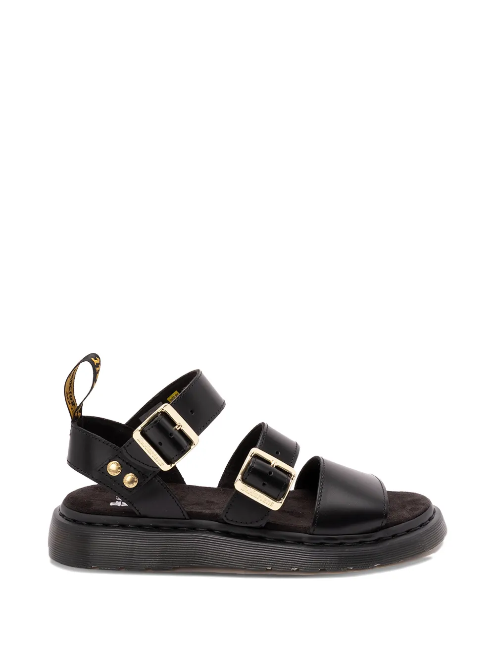 Dr. Martens Gryphon Quad leather sandals Zwart