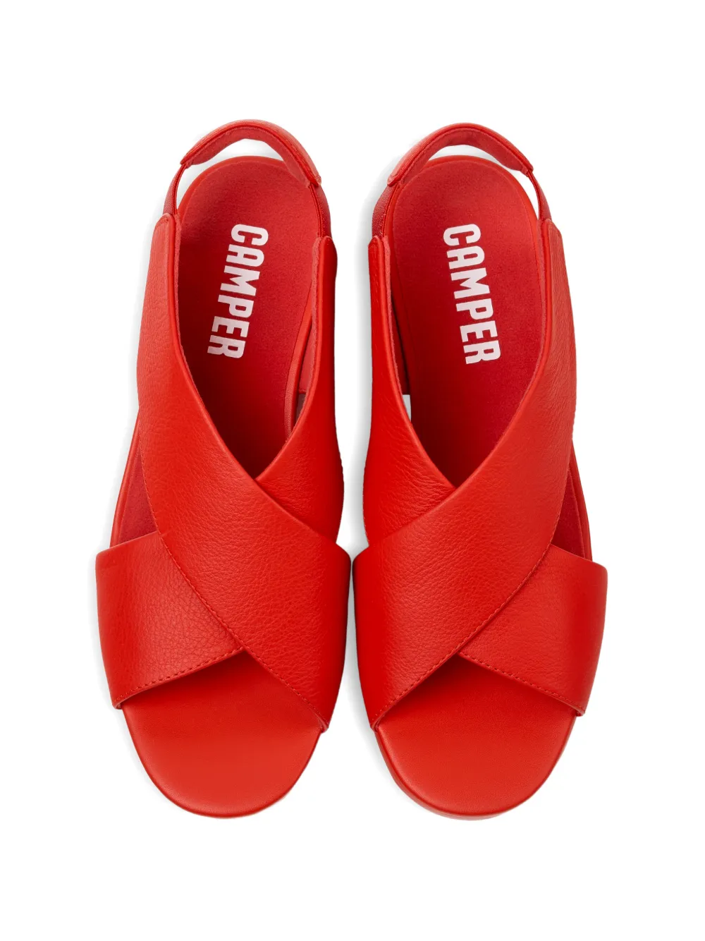 Camper Balloon sandalen met gekruiste bandjes Rood