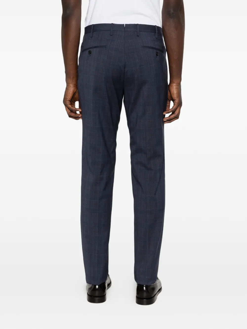 Incotex Geruite broek Blauw