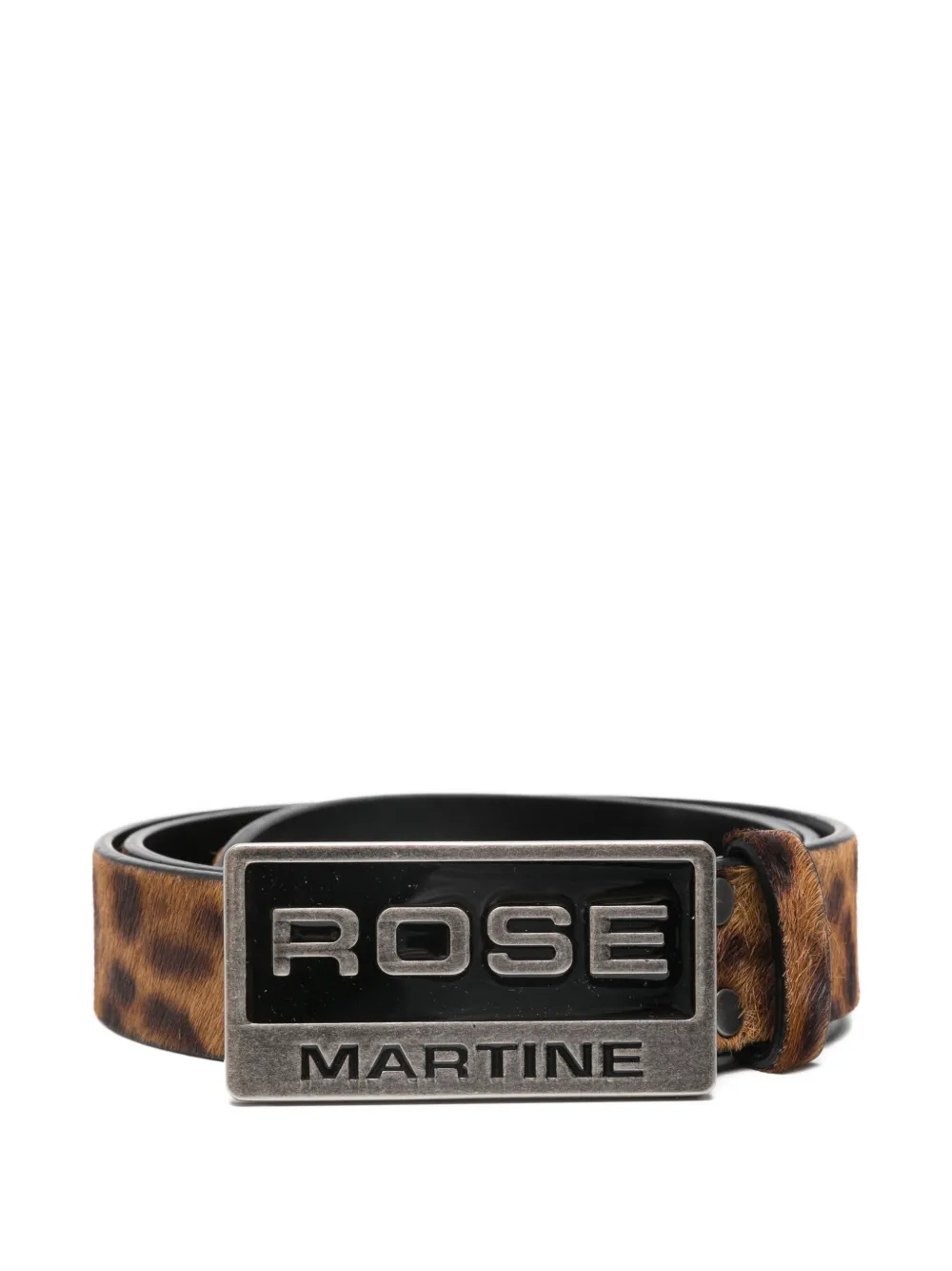 Martine Rose animal-print buckle belt - Marrone
