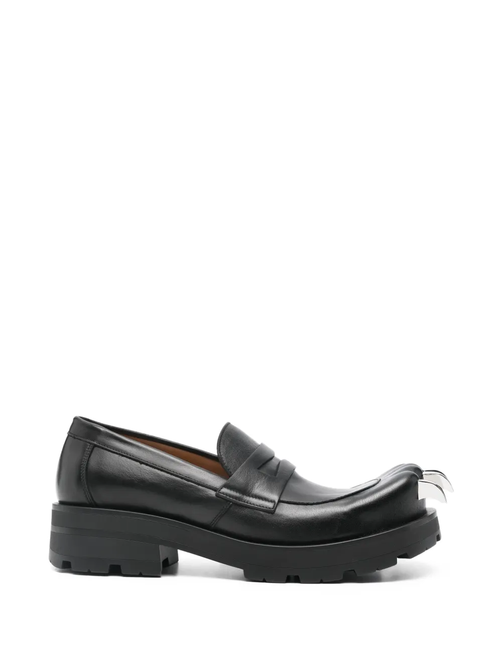 Charles Jeffrey Loverboy claw-detail leather loafers - Nero