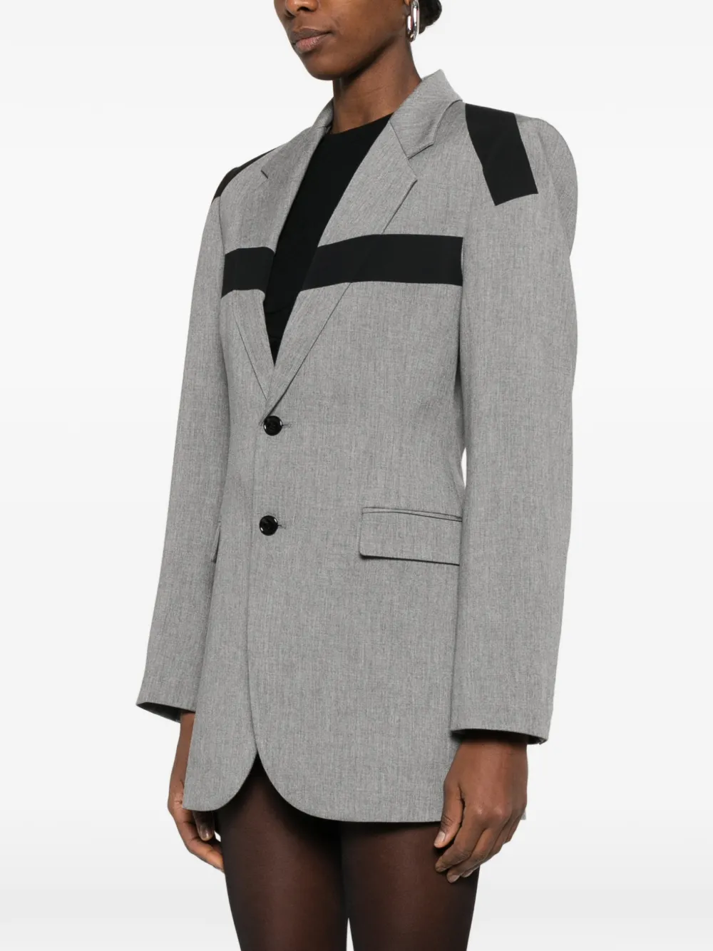  Coperni Taped Tailored Jacket - Grey 