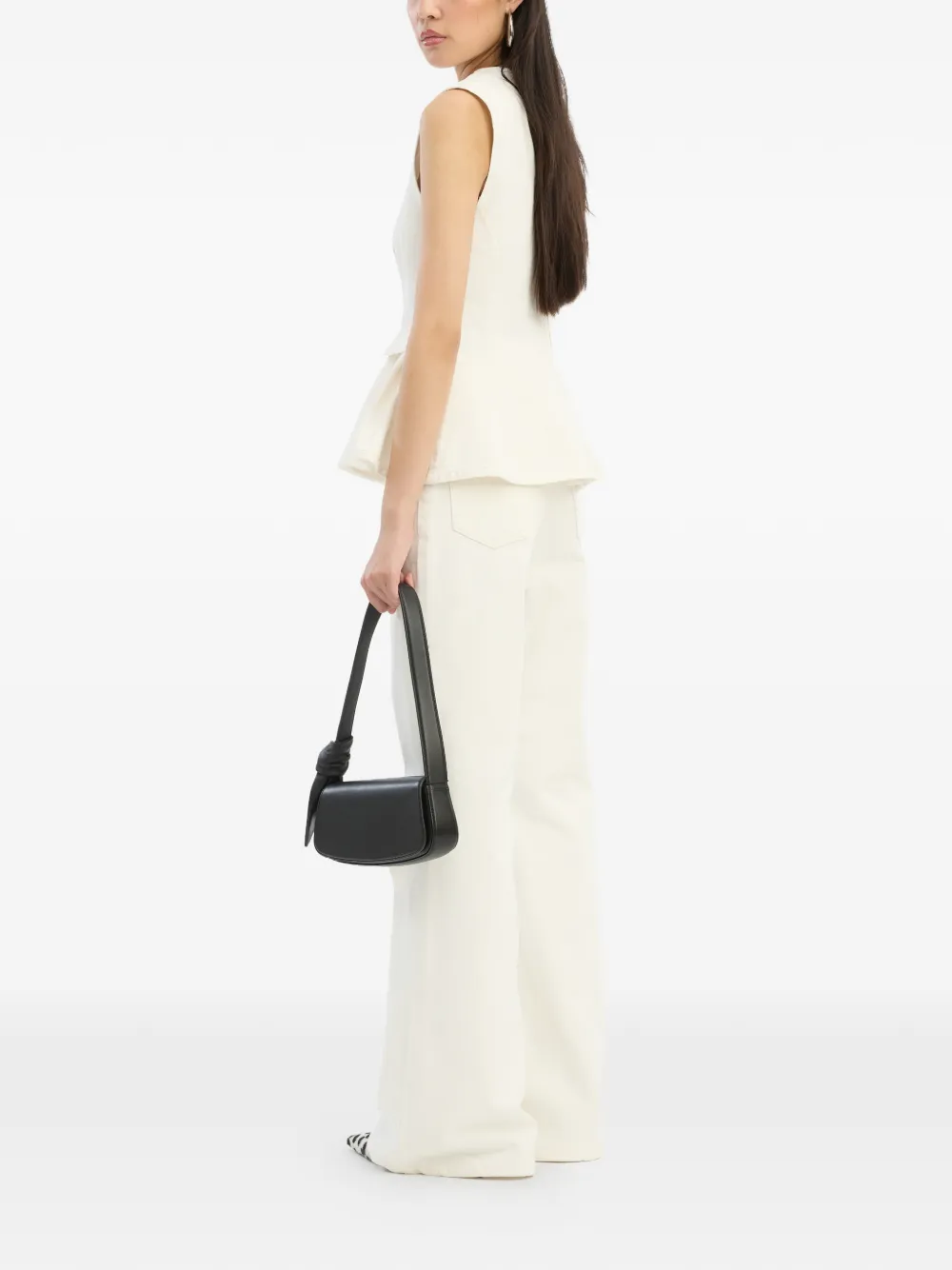  Rotate Birger Christensen High-waisted Flared Jeans - Neutrals 
