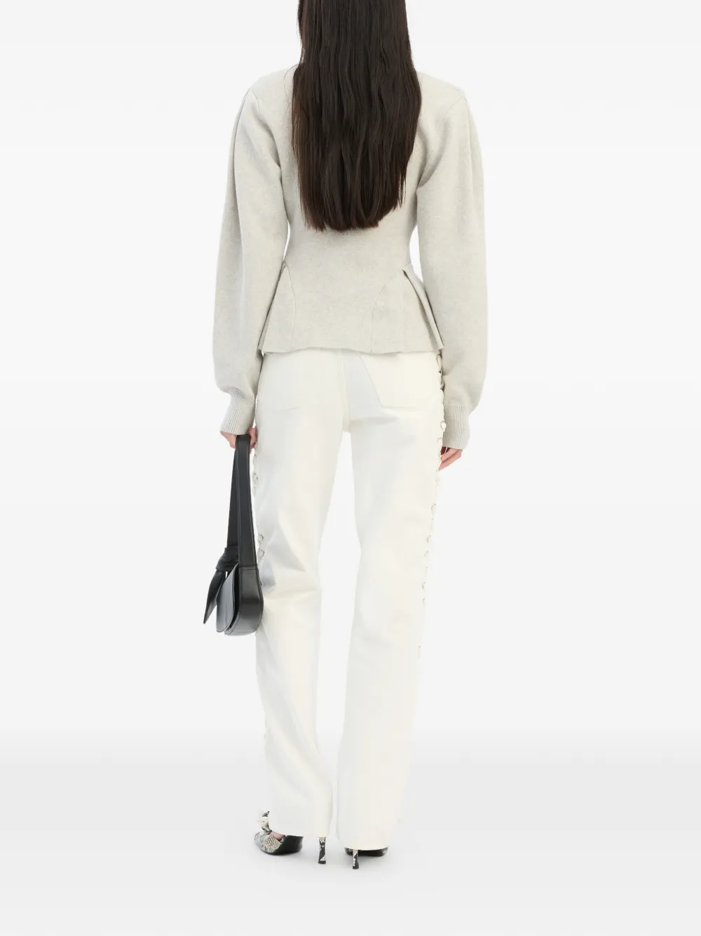 ROTATE BIRGER CHRISTENSEN Vest met V-hals Grijs