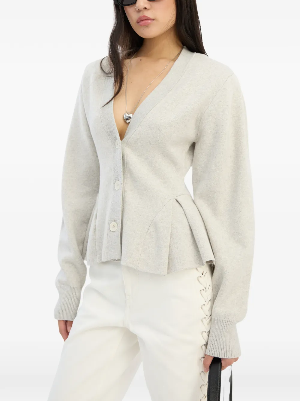 ROTATE BIRGER CHRISTENSEN Vest met V-hals Grijs