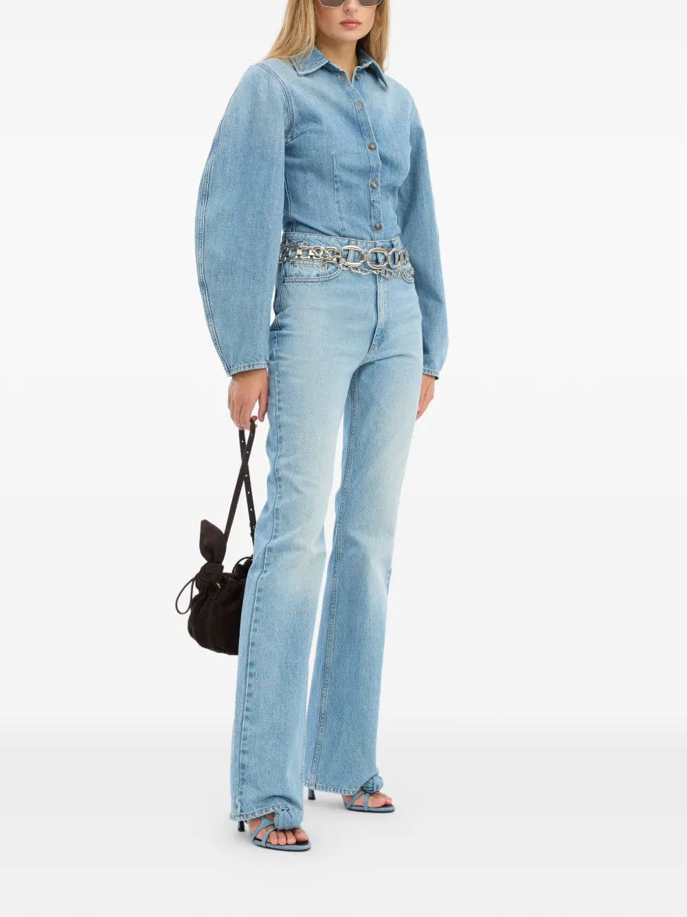  Rotate Birger Christensen Blue Bootcut Jeans 
