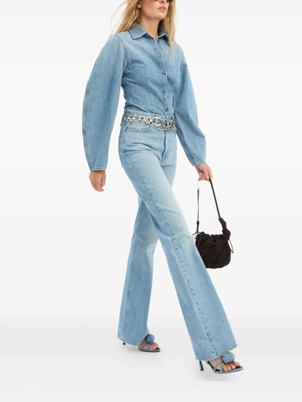  Rotate Birger Christensen Blue Bootcut Jeans 