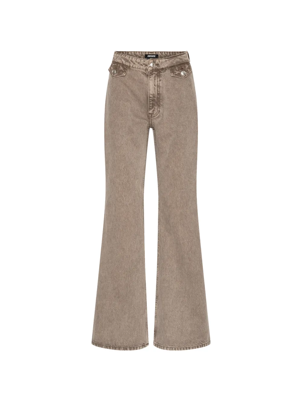 ROTATE BIRGER CHRISTENSEN Jeans svasati a vita alta - Grigio