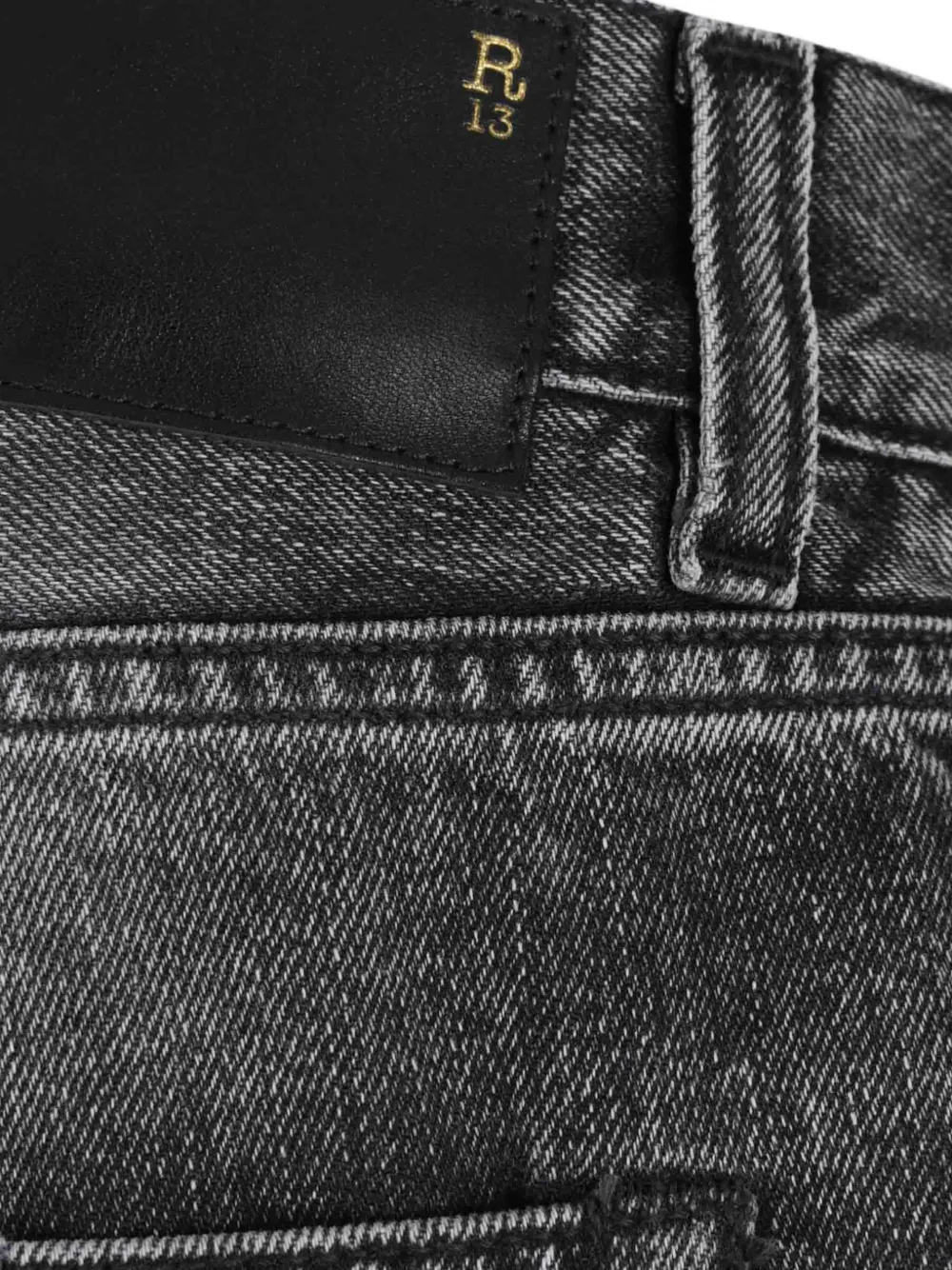 R13 Jeans met vijf zakken Grijs