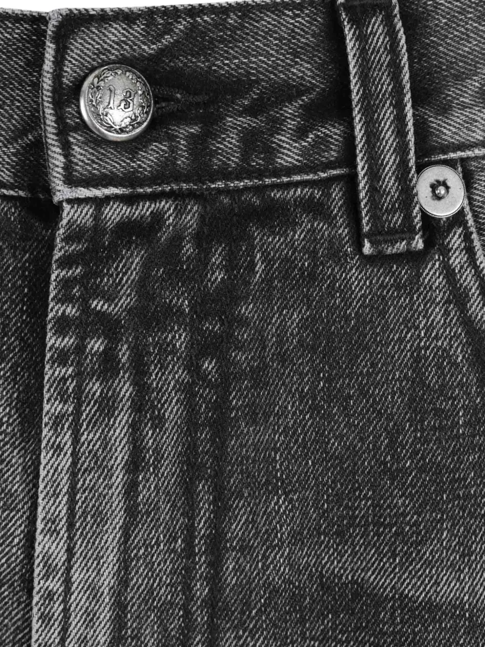 R13 Jeans met vijf zakken Grijs
