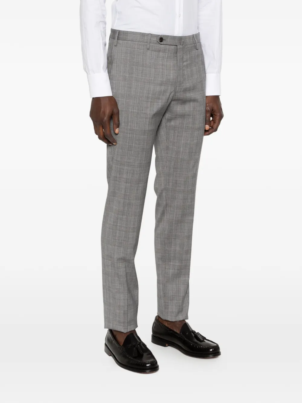  Incotex Check Trousers - Grey 