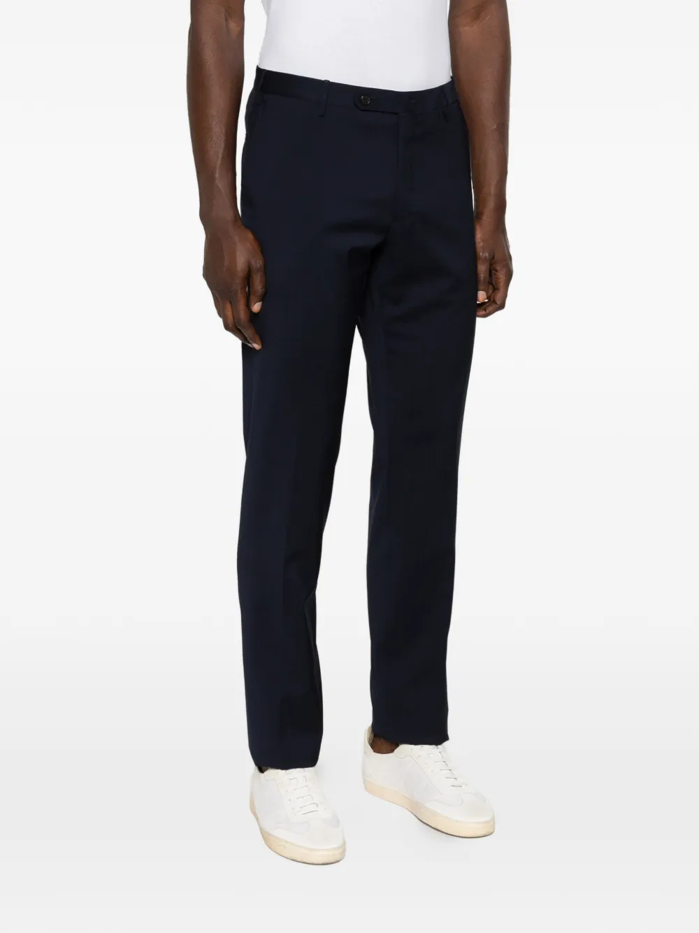 Incotex Broek met textuur Blauw