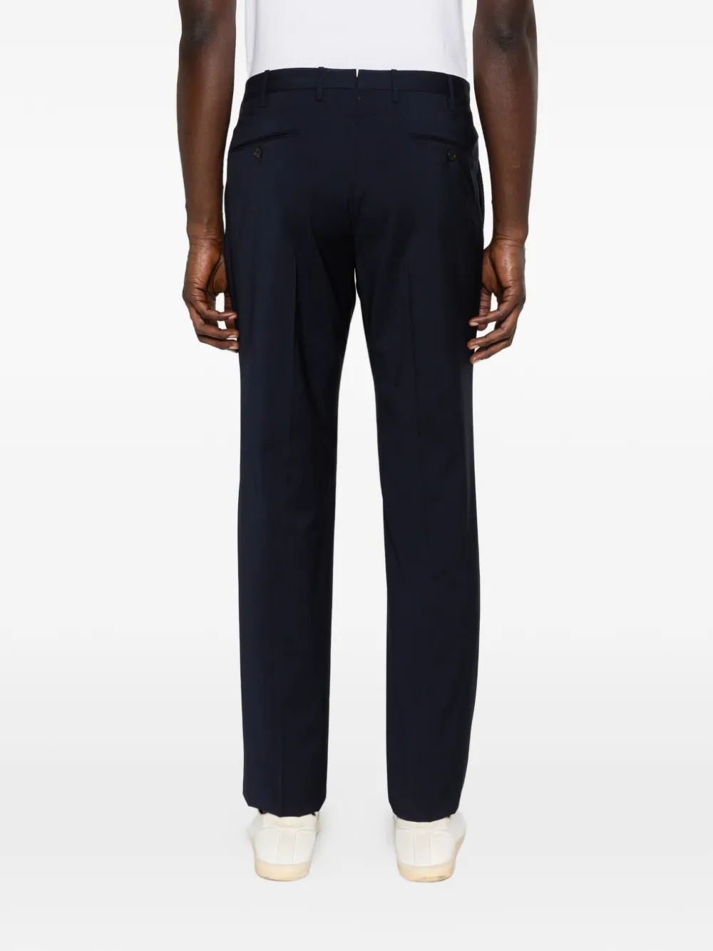 Incotex Broek met textuur Blauw