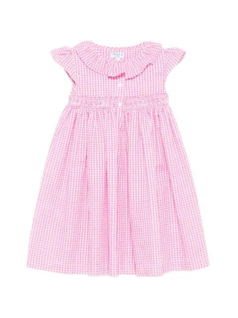 Siola ruffled gingham-pattern dress