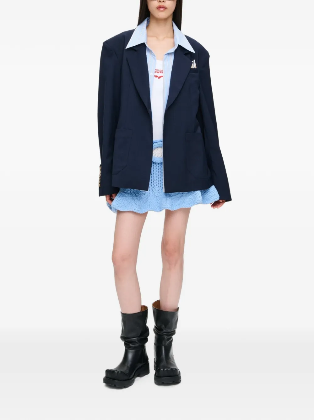 Charles Jeffrey Loverboy Pocket '5 minutes early' jack Blauw