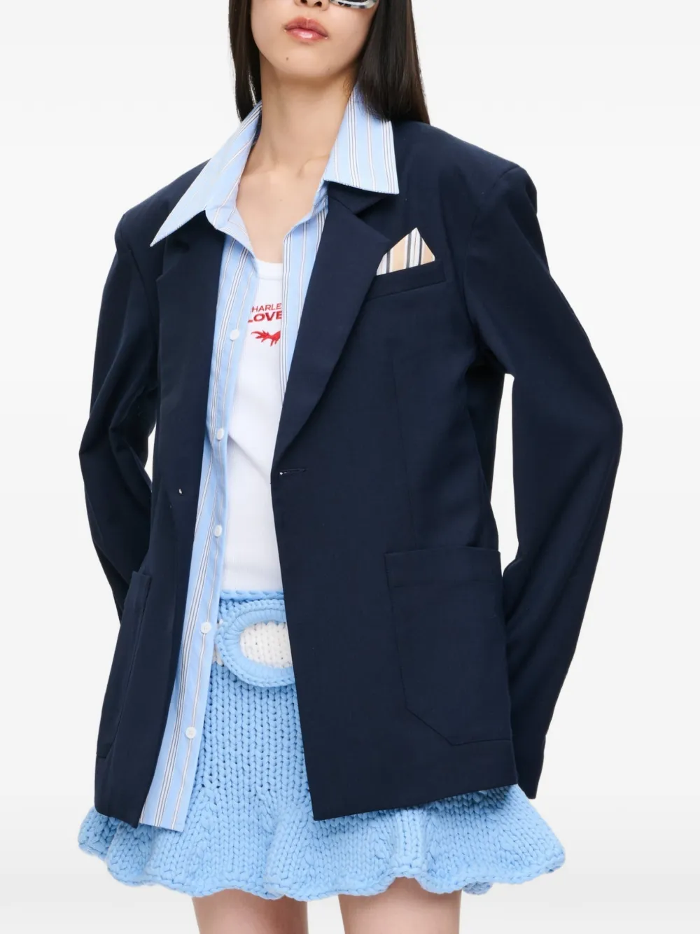 Charles Jeffrey Loverboy Pocket '5 minutes early' jack Blauw