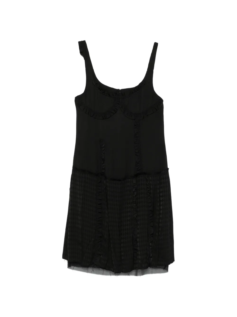 Open YY Flapper mini dress - Nero