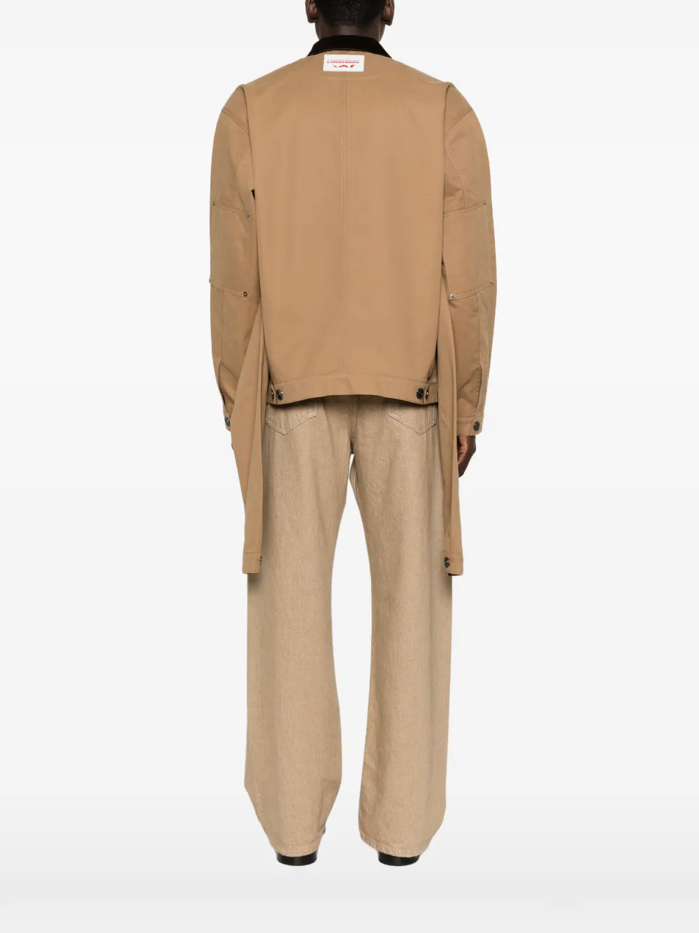 Charles Jeffrey Loverboy Jack met ribfluwelen kraag Beige