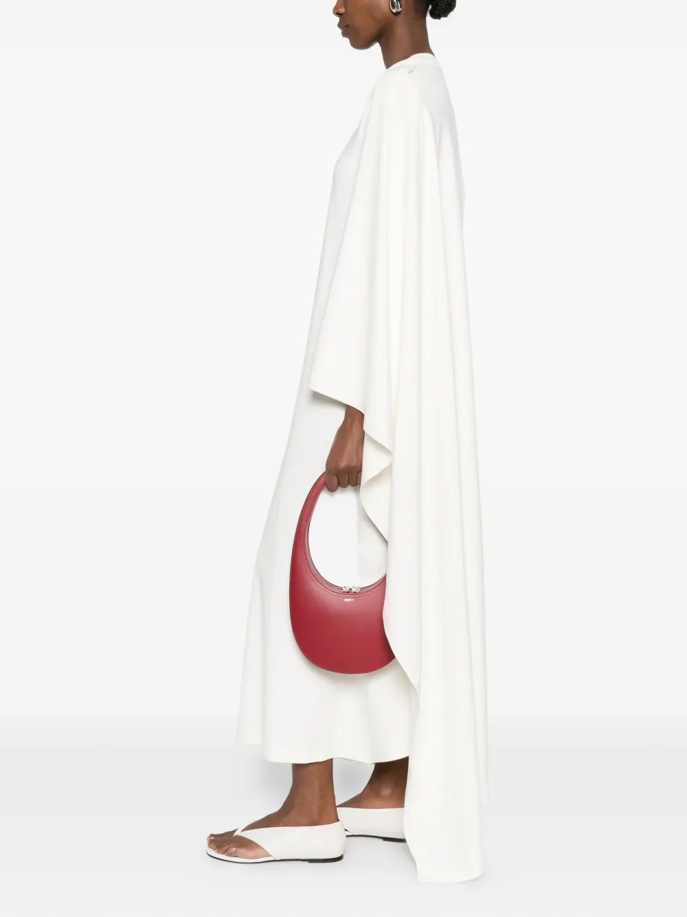  Coperni Draped Asymmetric T-shirt Dress - Neutrals 