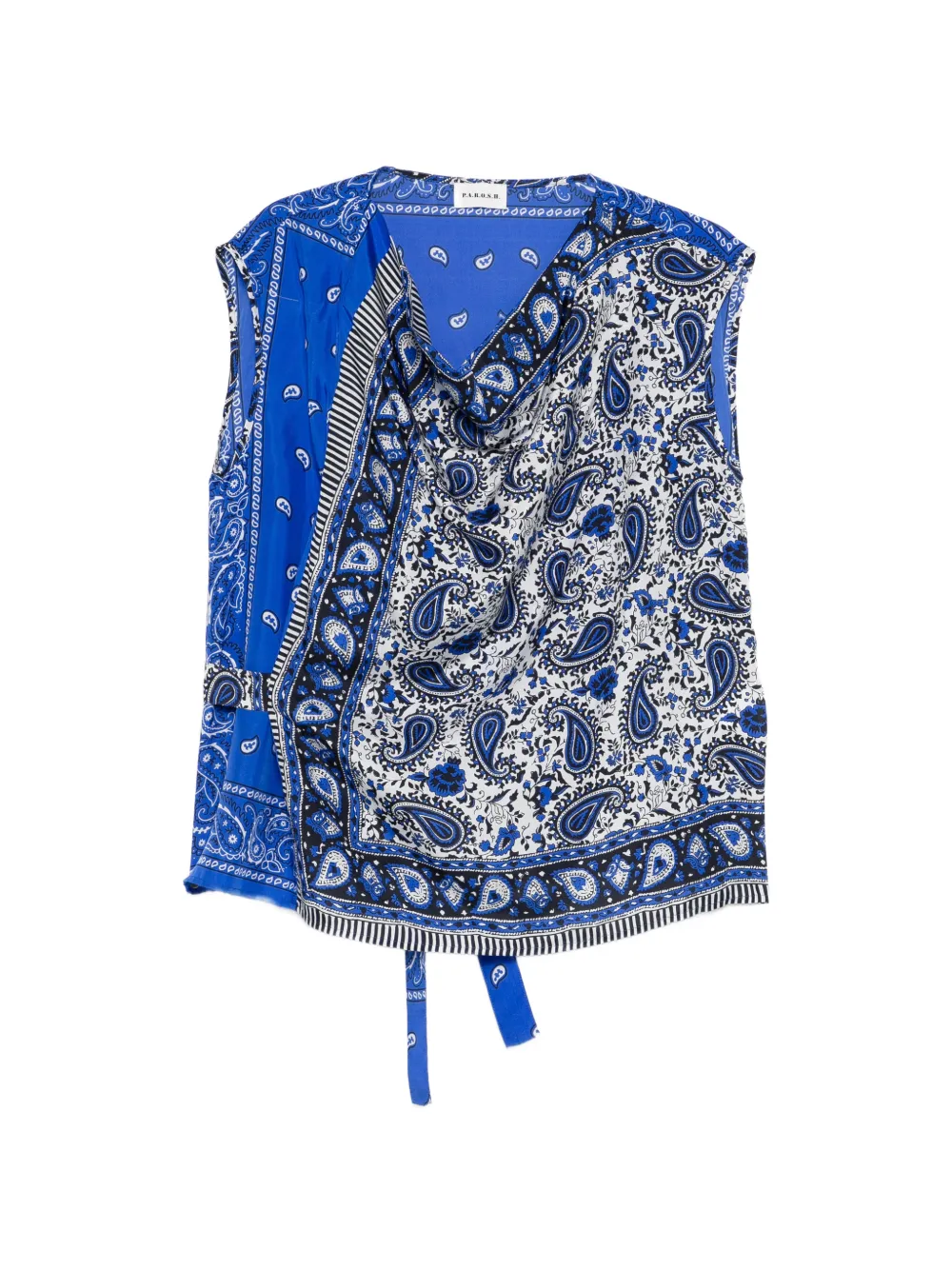 P.A.R.O.S.H. Shiele paisley-pattern top - Blu