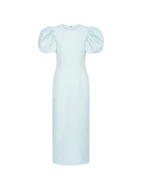 ROTATE BIRGER CHRISTENSEN puff-sleeve midi dress