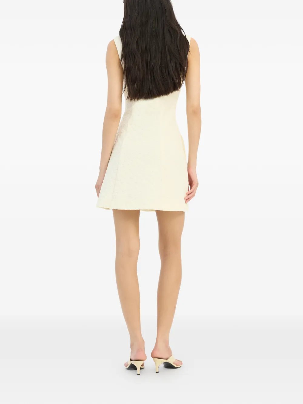 ROTATE BIRGER CHRISTENSEN Mini-jurk met ronde hals Geel