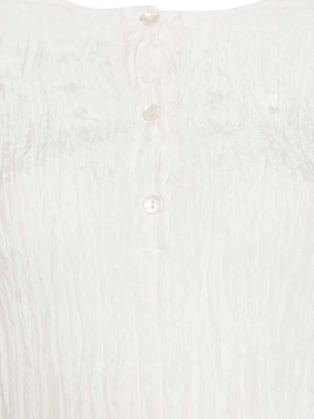 Button Textured Blouse