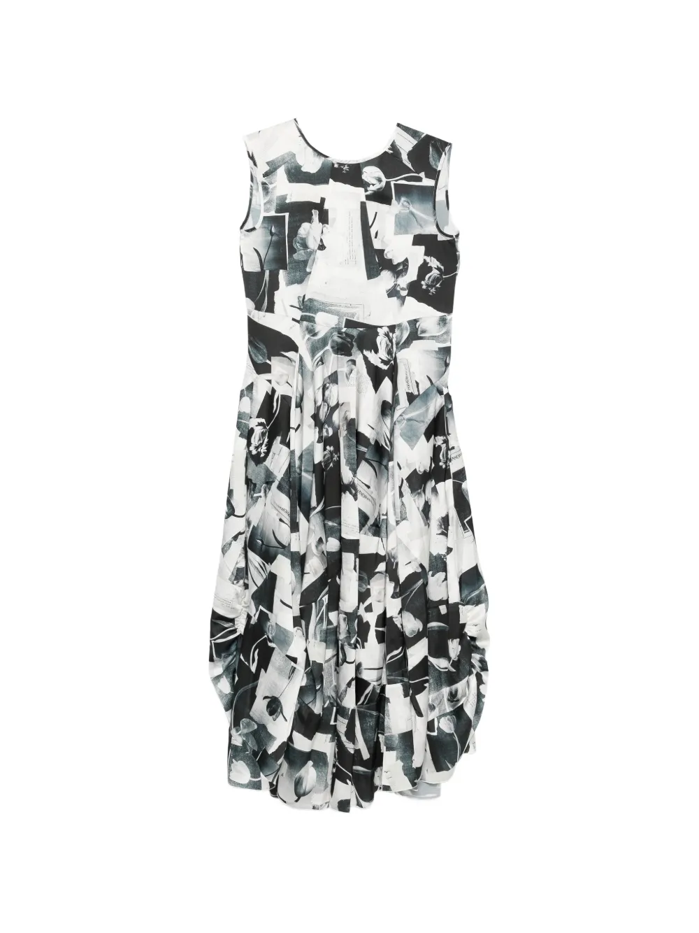 High Sparky print midi dress - Bianco