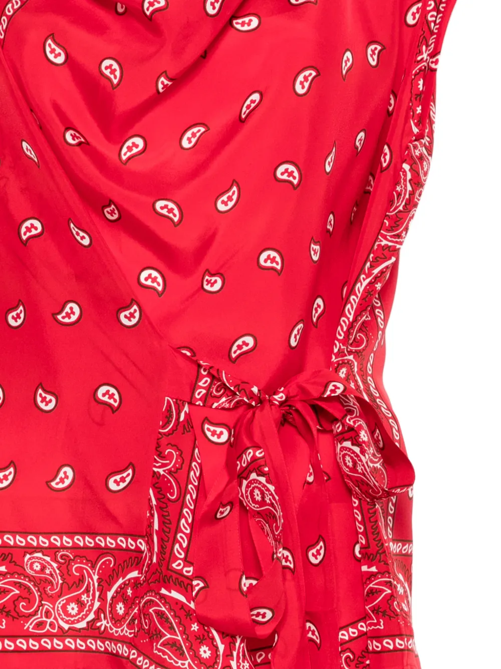 Paisley Tie Blouse