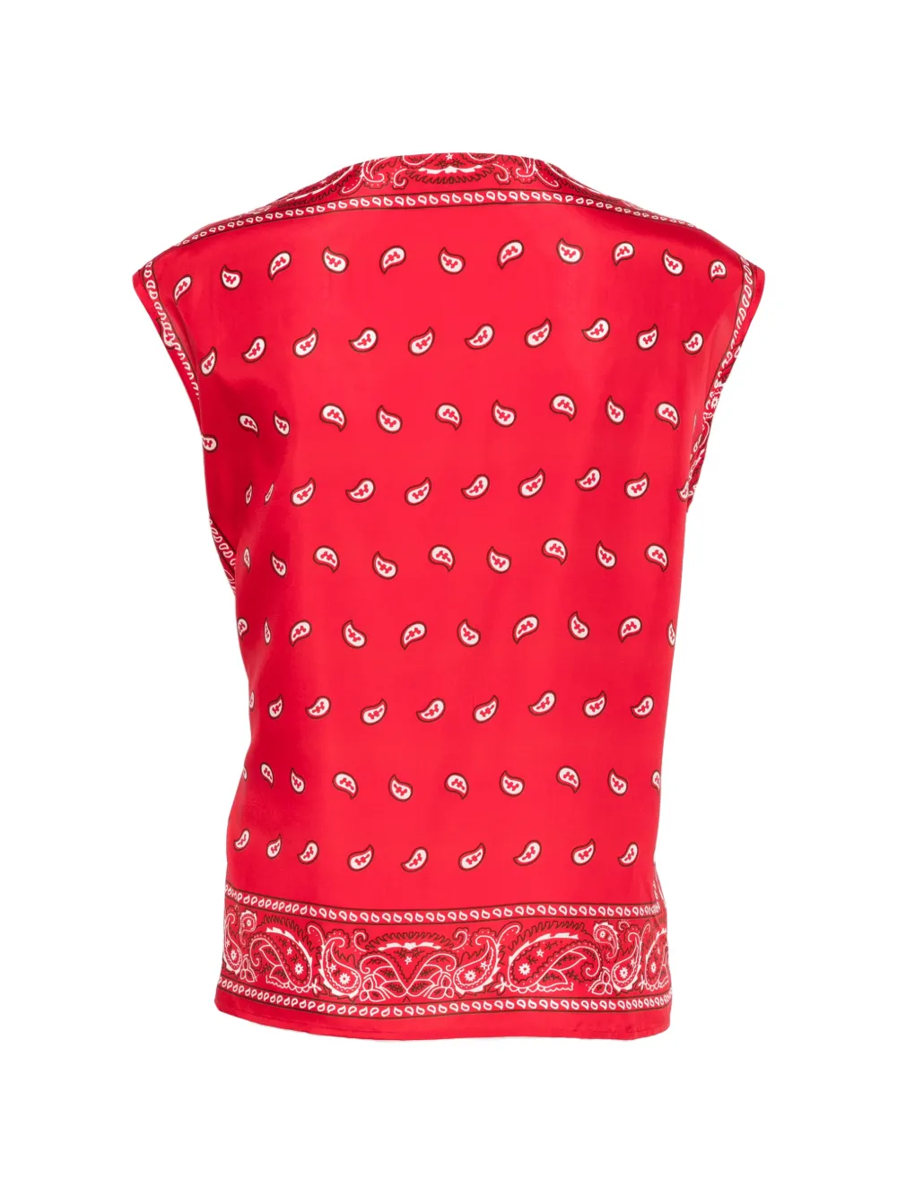 Paisley Tie Blouse