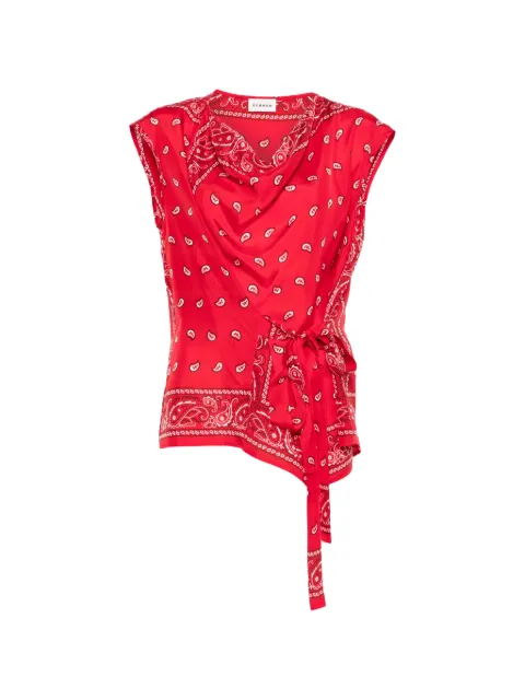 P.A.R.O.S.H. paisley tie blouse