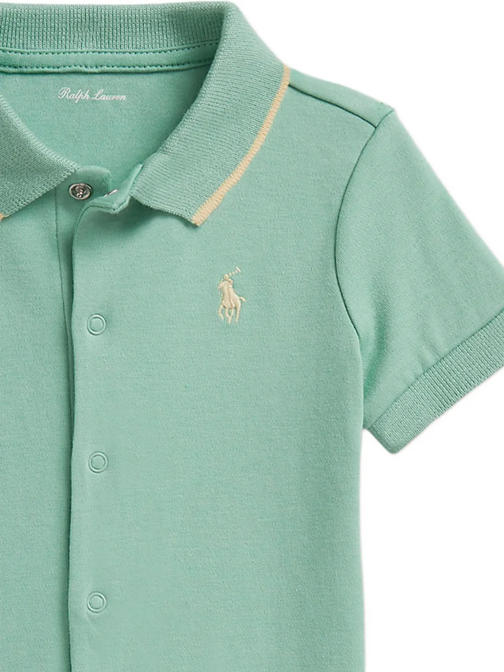 Logo-Detail Buttoned Shortall