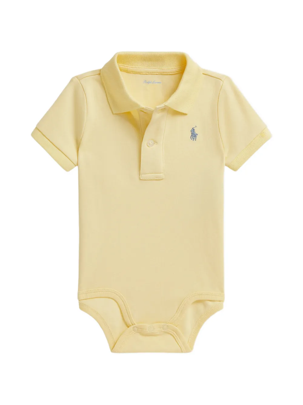 POLO RALPH LAUREN KIDS short-sleeved logo-detail bodie - Giallo