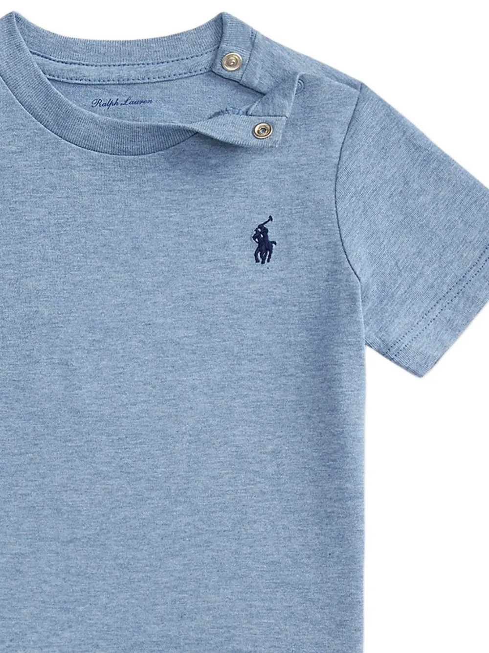 POLO RALPH LAUREN KIDS T-shirt met geborduurd logo Blauw