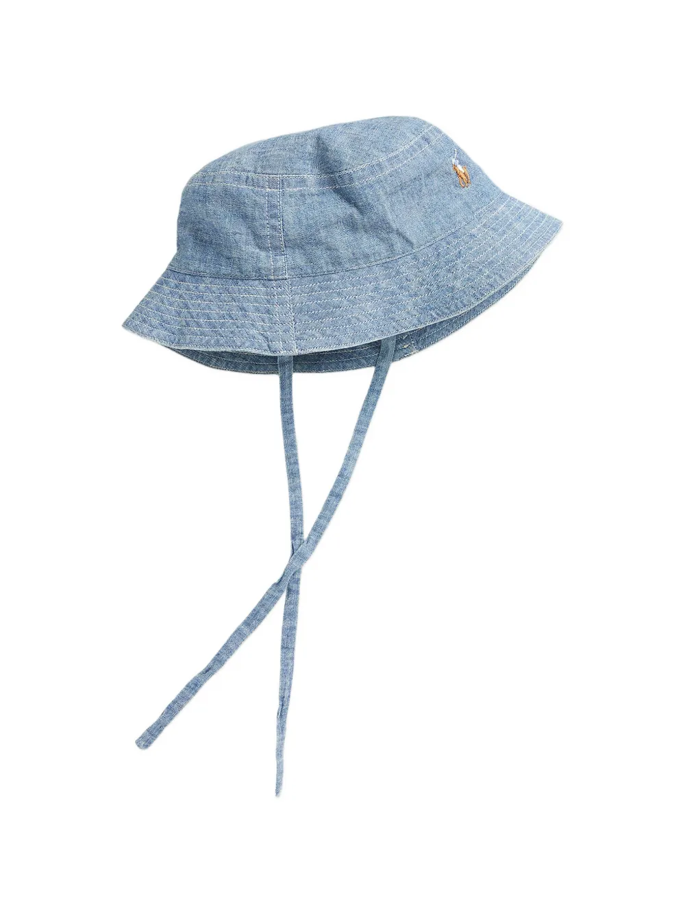 POLO RALPH LAUREN KIDS embroidered bucket hat - Blu